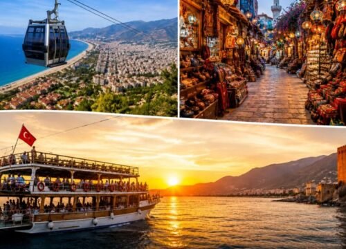 Alanya City Tour – kolejka linowa, bazar i rejs o zachodzie słońca