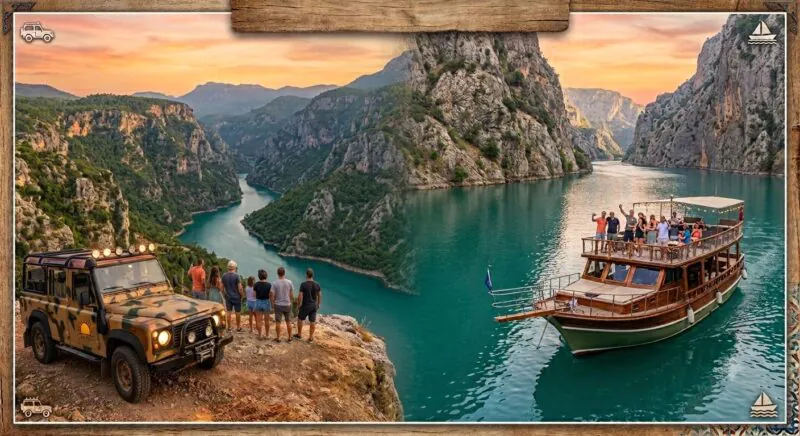 Safari Jeepem w Zielonym Kanionie z Side + Rejs po Zielonym Jeziorze
